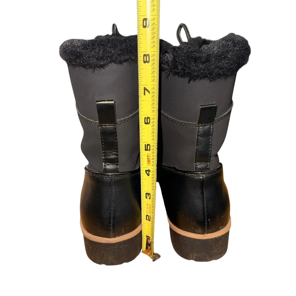 JBU by Jambu Maldive Weather Ready Women 9M Pre-Owned Winter Boot Black Faux Fur